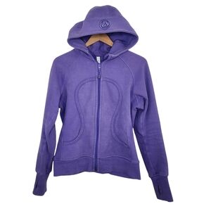 Lululemon Athletica Womens Size 10 Purple Scuba Full Zip Up Sweater